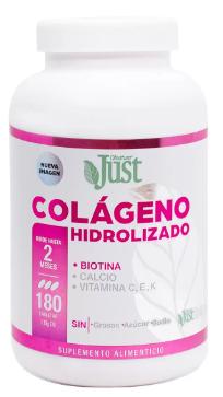 Colágeno, biotina, calcio, vitaminas C, E, K paquete de 180 cápsulas