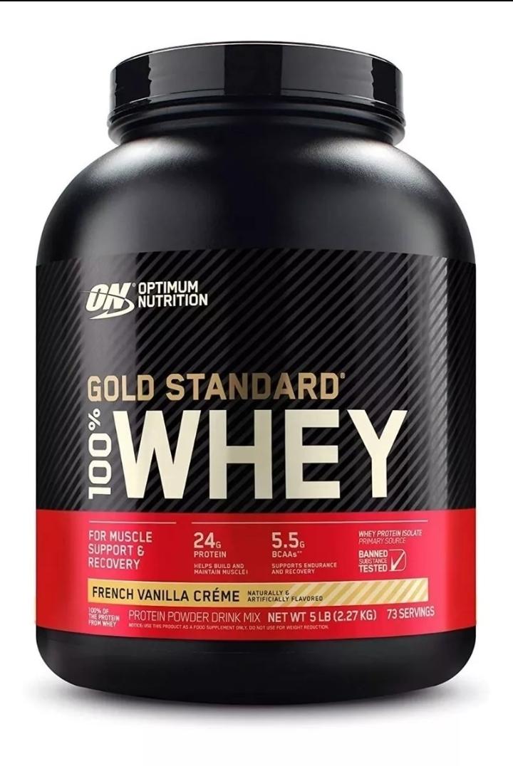 Proteína de helado de vainilla whey gold 2.27 kg