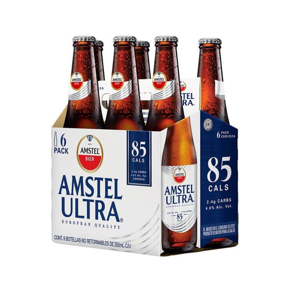 Amstel Ultra Six Pack de latas de 355mL