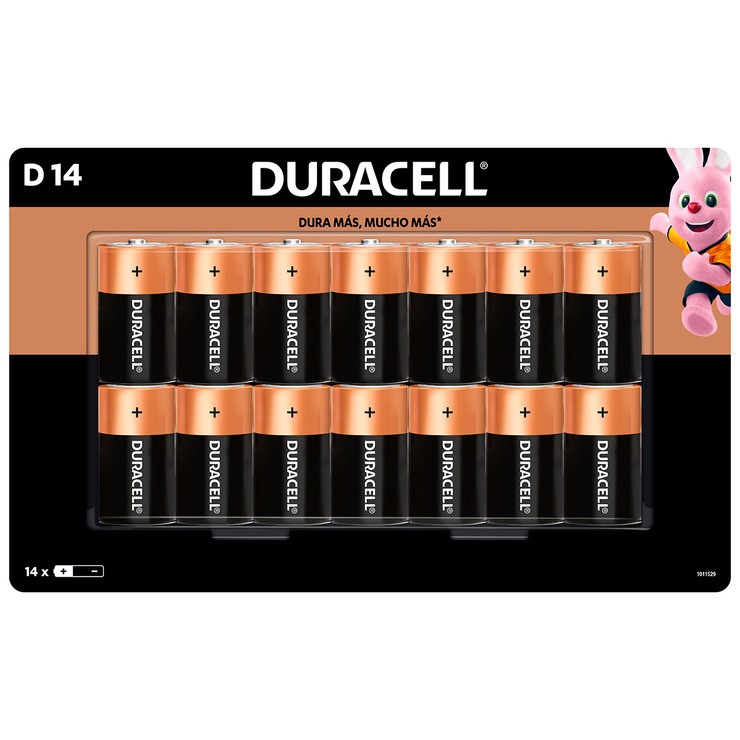 Paquete de 14 baterías D tipo Duracell