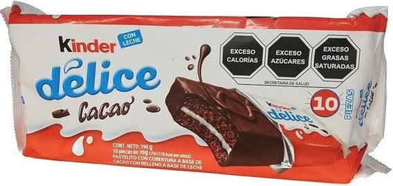 Kinder delice cacao paquete de 10