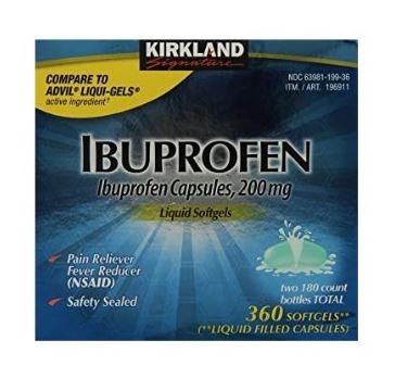 Ibuprofeno 200 mg paquete de 120 cápsulas blandas