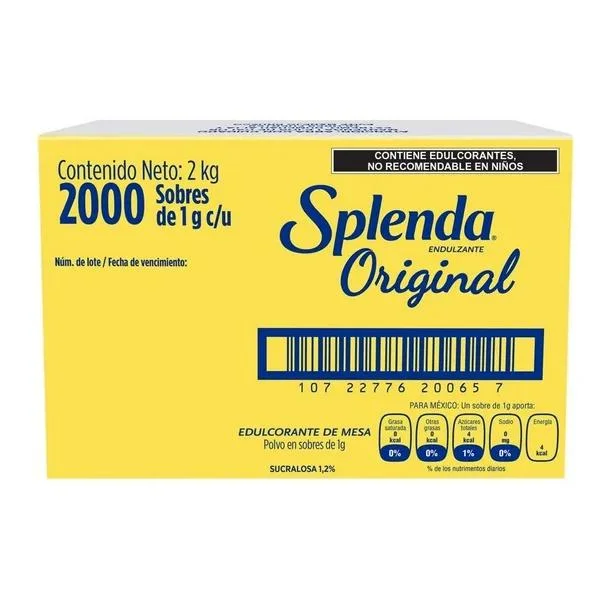 SPLENDA ENDULZANTE 2000/1 GRS