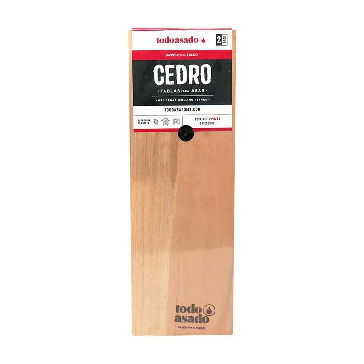 TABLAS DE CEDRO ROJO PARA ASAR 2 PACK