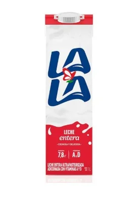 LECHE LALA ENTERA FOOD SERVICE 12 LT