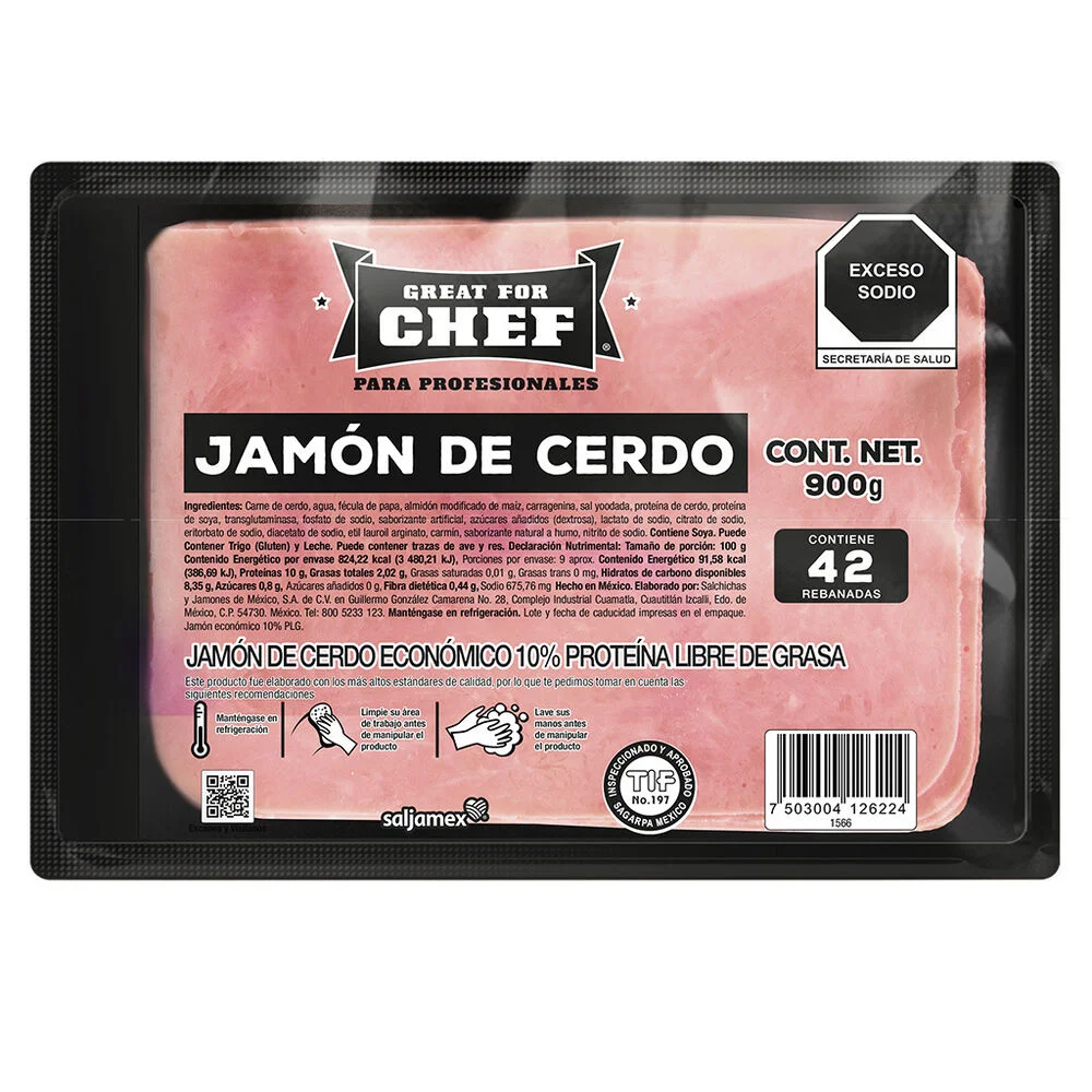 REB JAMON DE CERDO 900GR /KG