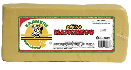 QUESO MANCHEGO FARMERS MENONITE 3.3 kg /KG